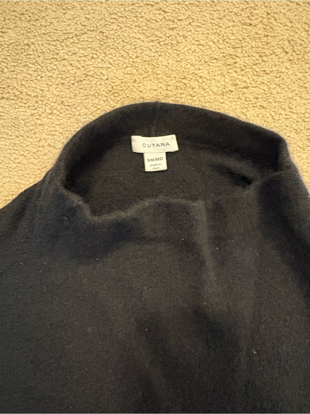 ⁠Cuyana Single-Origin Cashmere Funnel Neck Sweater Size S/M Small Medium⁠ - Picture 3 of 9